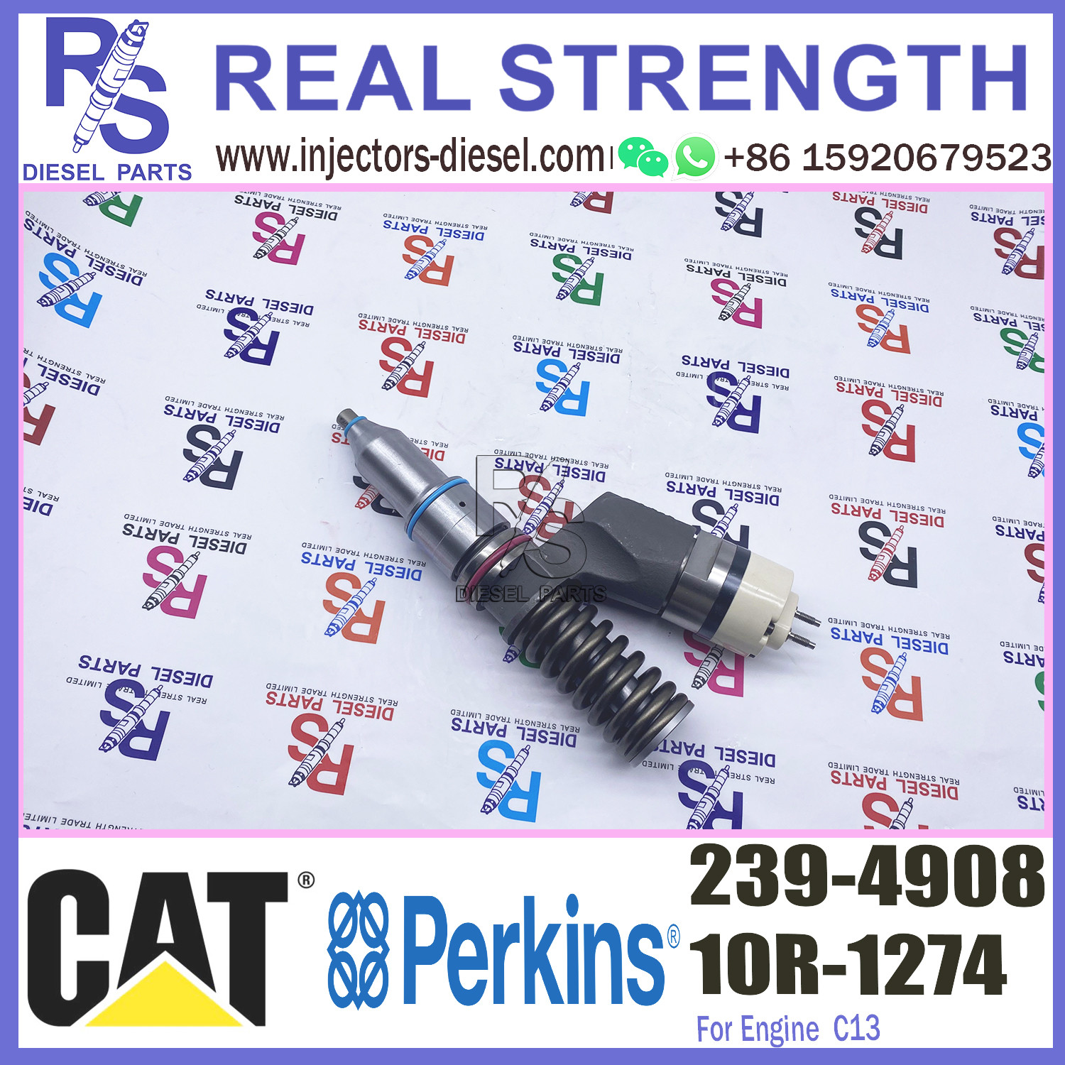 Diesel 3406E Engine Injector 253-0619 10R-7232 239-4908 239-4908 For Caterpillar Common Rail