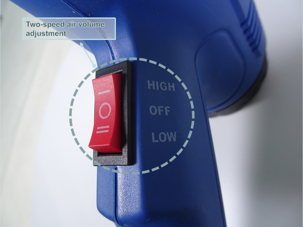 2000W Electric Hot Air Heat Gun for Portable Hand Held Shrink Wrapping at 110V/220V