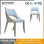 Solid Wood Leather Fabric Chair for Dining Room Hotel Furniture Customizable