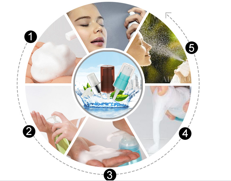 Transparent 20ml 50ml Cosmetic Spray Bottle Customized Smooth Cream Pump
