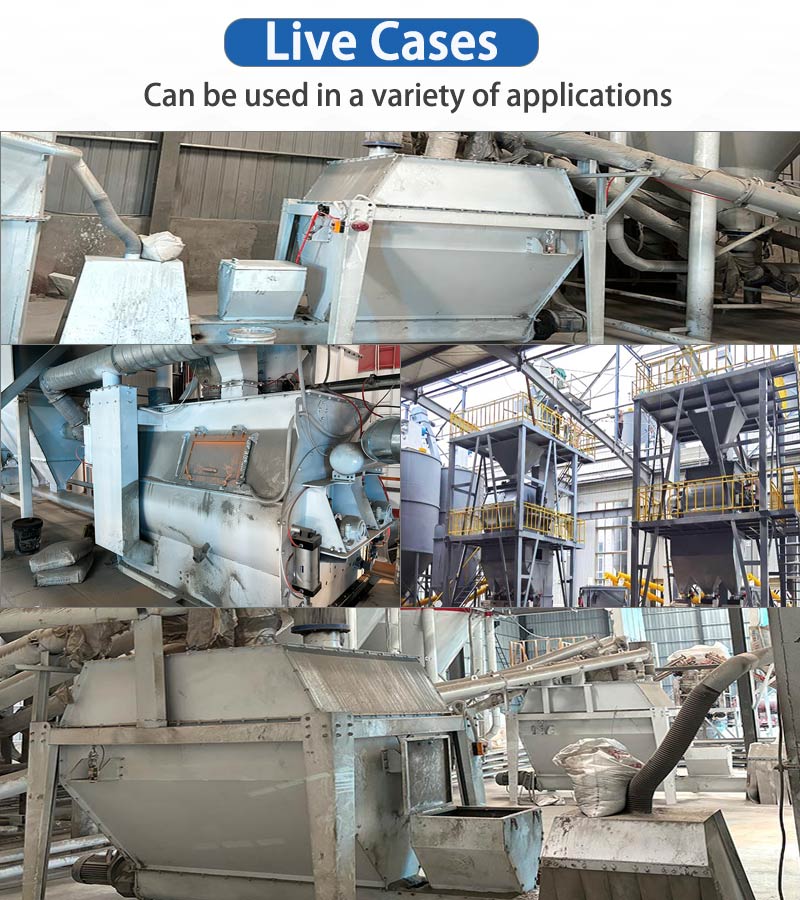 Weightless Double Shaft Paddle Powder Mixer 3m3-10m3 Dry Mortar Mixer