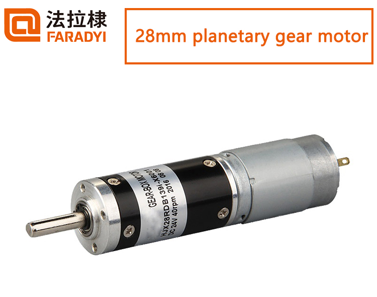 Faradyi Best-selling 28mm DC12 24V Diameter Forward And Reverse Rotatable DC Planetary Gear Motor For Home Appliance