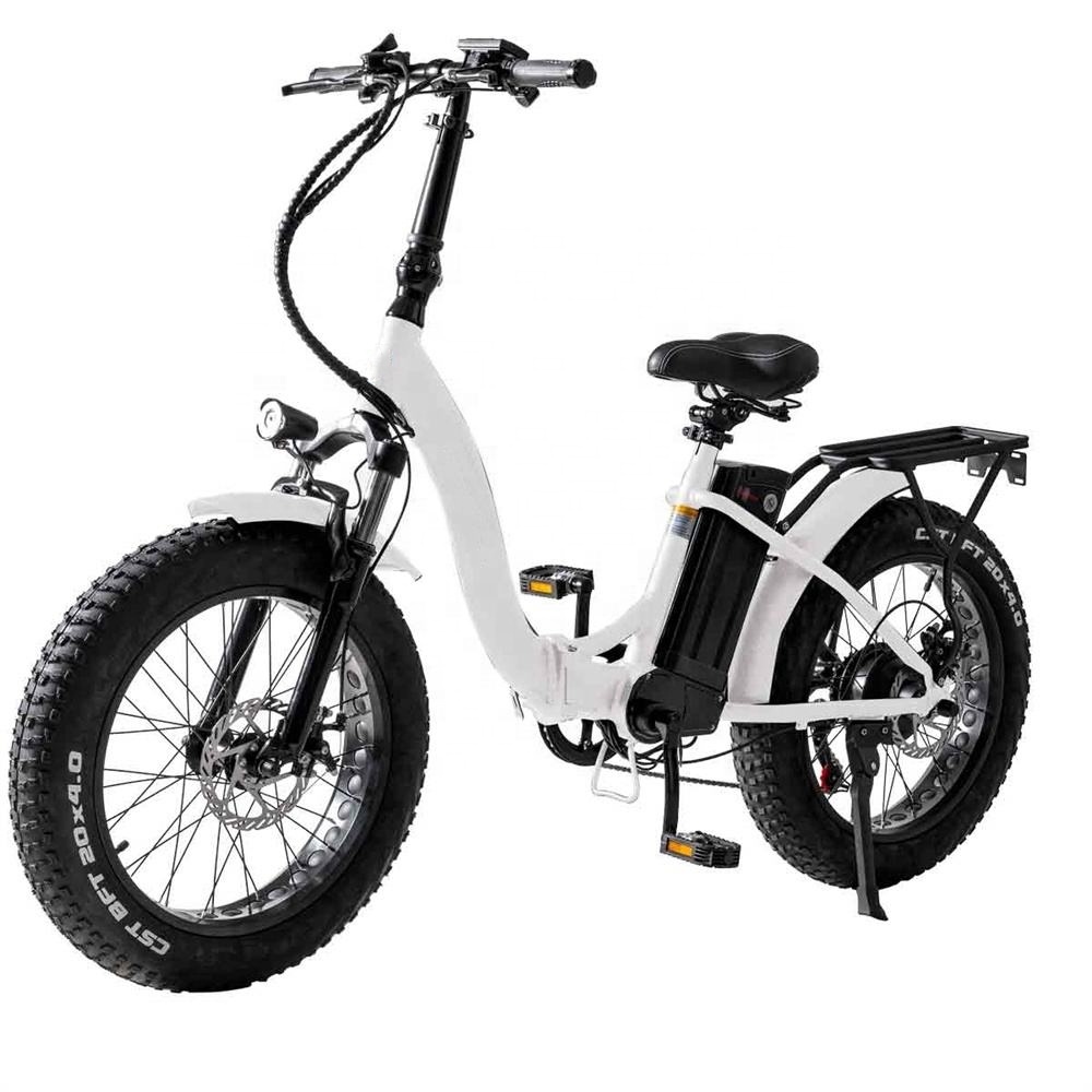 20"*4.0 Fat Tire Foldable Ebike 36V 250W 500W Electric City Bike For Adults