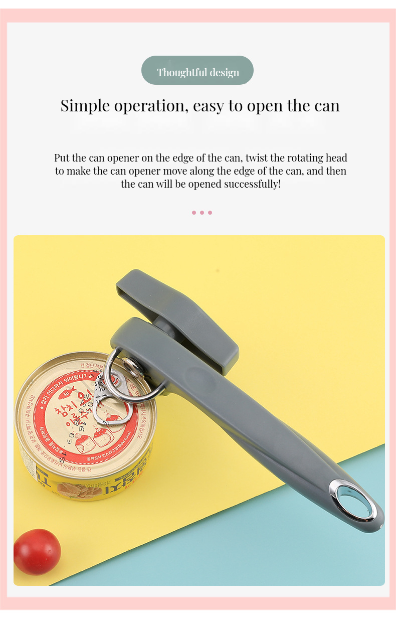 Custom Color Stainless Steel Can Opener for Commercial Buyers Effortless Bottle Opener