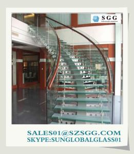 Quality laminated glass stair wholesale