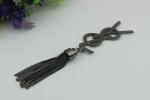 Handmade DIY handbag accessories making 185 length zinc alloy metal cord end cap