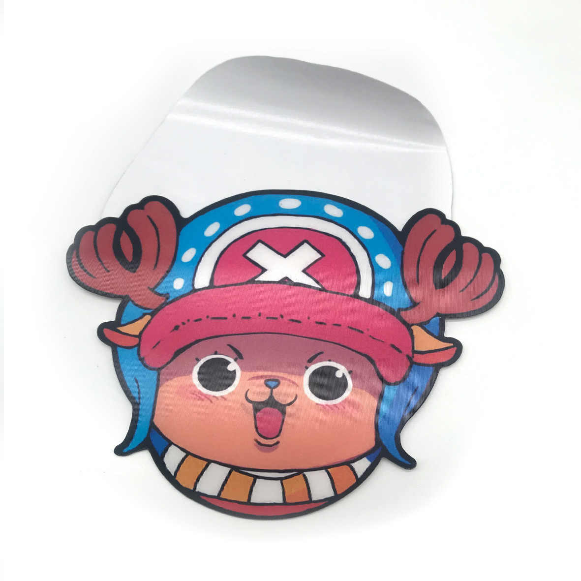 One Pieced 3D Motion Stickers Character Lenticular Cartoon Decals Car Laptop Waterbottle Decor