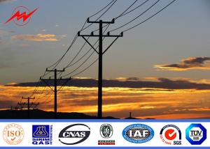Quality 110KV Gr65 Galvanised Metal Pole For Transmission Line Contractor wholesale