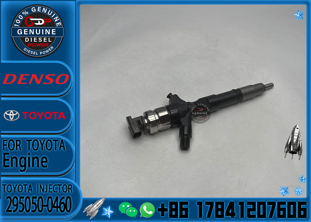 Diesel Fuel Common Rail Injector 295050-0460 9729505-046 295050-0200 23670-30400 for Toyota 1KD 2KD