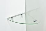 Clear Glass Frameless Shower Enclosure 600×2000mm