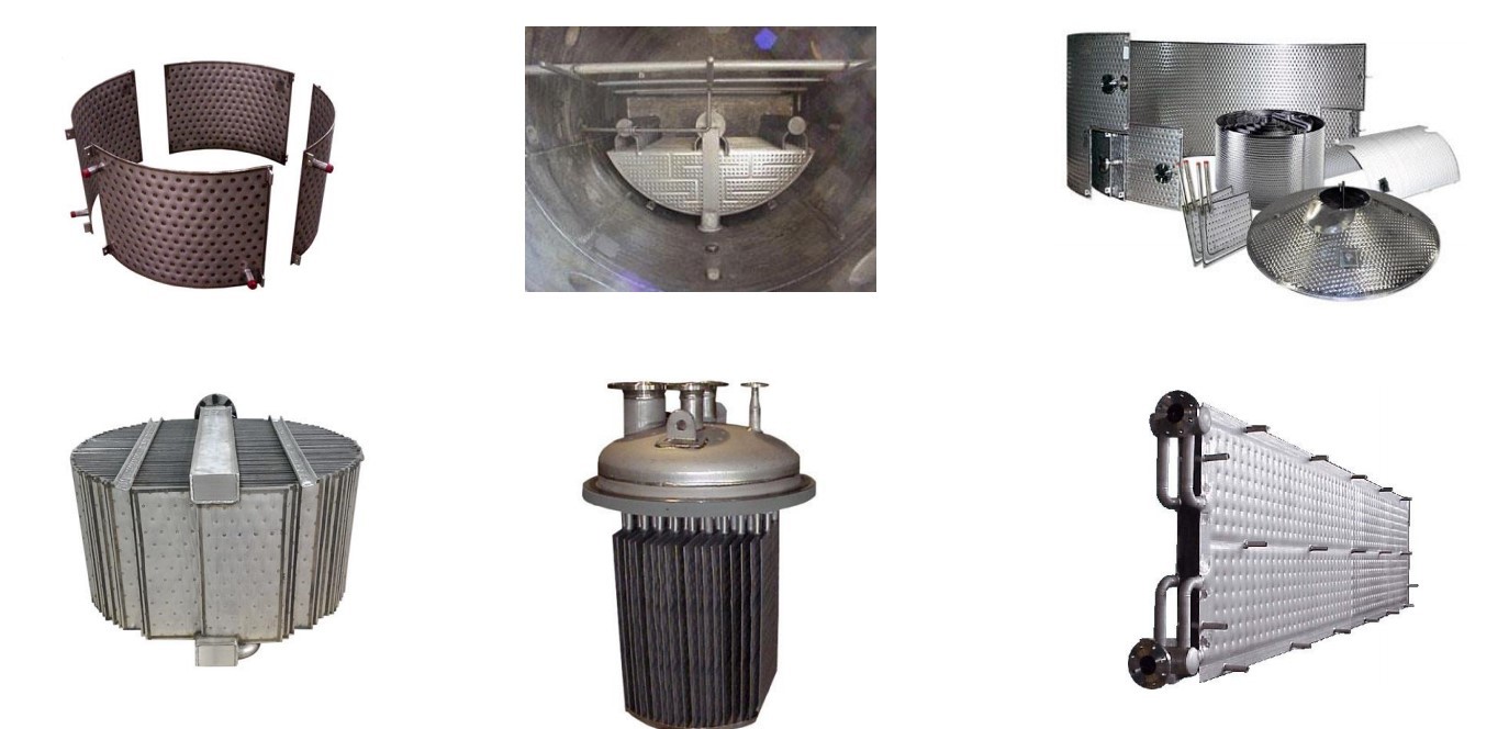 Heat Exchanger 304 Pillow Plate 0.8mm 2205 For Plate Falling Film Evaporator