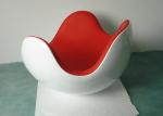 Designer Fiberglass Shell Leather Lounge Leisure Placentero Ball Chair