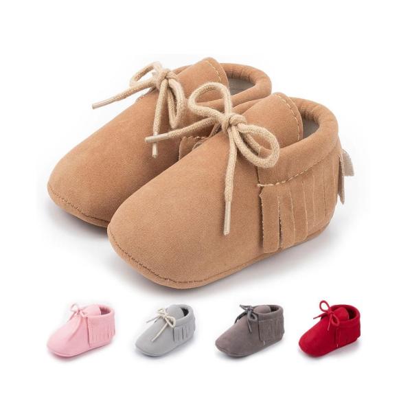 Wholesale Faux suede tassel Anti-slip slip on moccasin infant Walking shoes Baby