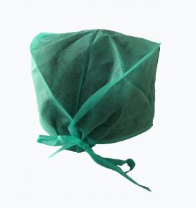 Quality Green Disposable Bouffant Surgical Caps Disposable Scrub Hats wholesale
