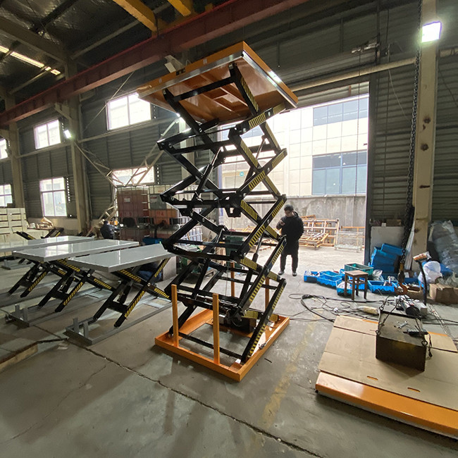 2 Ton Multi Stage Heavy Duty Scissor Lift Platform Max Height 3000mm