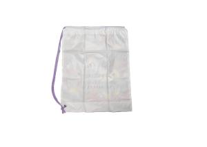 Quality LDPE Clear Plastic Drawstring Bag Printing Environmental Protection wholesale