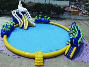 Quality Customized Design 20 meters Diameter Inflatable Shark Water Park for Sale wholesale
