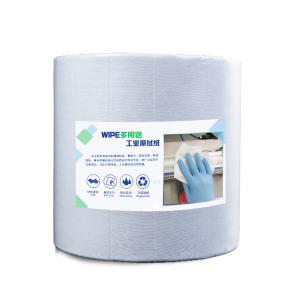 Quality 500pcs Industrial Viscose Dry Wipes 25x37cm Poly Cellulose Oil Absorbent Wipes Paper Roll wholesale