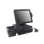 15 Inch Retail Cash Register , Resistive Touch Screen Restaurant Pos System