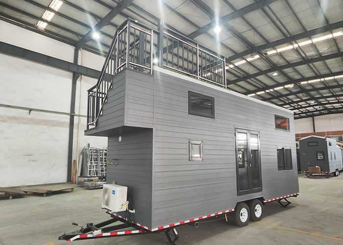 Prefabricated Modular Home With Light Steel Frame Tiny House On Wheels For Sell