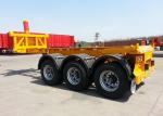 30T Capacity 2 Axles 20ft Dump Container Skeleton Semi Truck Trailer