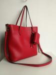 Fashion ladies handbag shoulder bag red colour with small purse onside for women