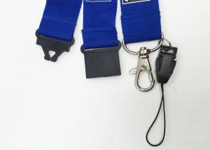Quality Blue Nylon Customization Logo Silk Screen Lanyards For Promotation Gifts wholesale