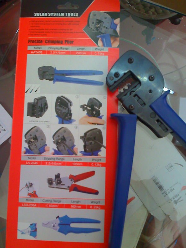 Solar Tool Tools MC 4 Precise Solar Crimping Tool For Solar Cable 2.5/4/6mm2 14-10AWG PV Crimping Pliers DIY Solar Power