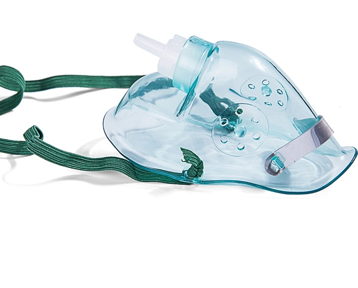 Disposable Medical PVC Oxygen Mask With Tubing Latex Free