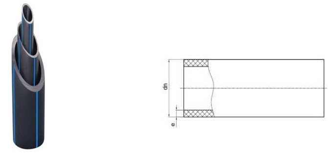 Dn110 - Dn1200 Sdr26 Slurry Polyethylene Water Pipe