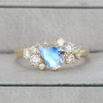 14K Yellow Gold Bridal Antique Promise Anniversary Gift for Women Pear Shaped