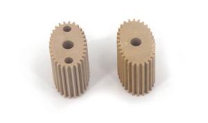 Quality Flame Retardant Two Layers Peek Gears Plastic Engineering Parts wholesale