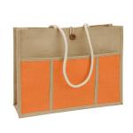 OEM Tote Women Beach 45x15x33cm Jute Shopping Bag