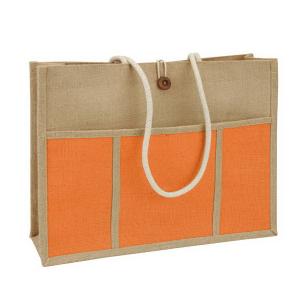 Quality OEM Tote Women Beach 45x15x33cm Jute Shopping Bag wholesale
