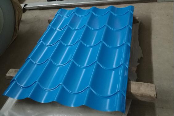 Cheap Building Corrugated Steel Roofing Sheets / Corrugated Sheet Metal Panels Color Customized for sale
