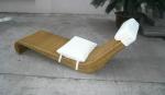 All Weather Dark Brown Rattan Sun Lounger For Home Balcony