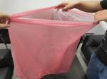 Semi Water Dissolvable Laundry Bags Red Colour LDPE Material For Hospital