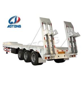 Quality Low Bed Semi Trailer 2 Axle 3 Axle 4 Axle Lowboy 13000*3000*1100 mm Gooseneck Trailer wholesale
