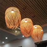 Japanese Tea Room Bamboo Pendant Lights Lighting Vintage Indoor Home Decor