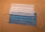 Breathable 3 Ply Surgical Mask / 3 Ply Non Woven Face Mask Dust Prevention