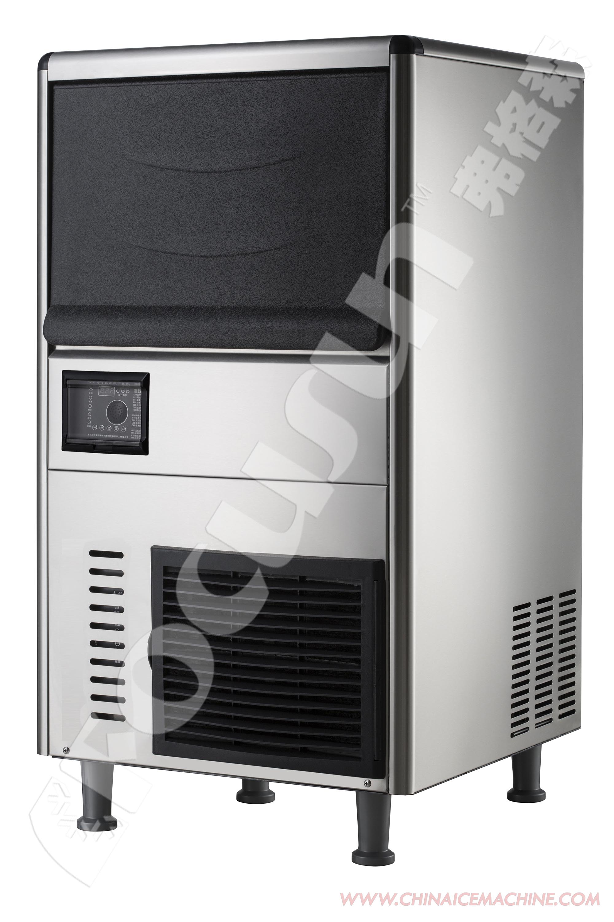 Commercial Cube Ice Maker Machine with Transparent Design and Automatic Operation