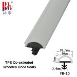 Co-Extruded D Shape Rubber Sealing strips Wooden Door Seal Strip Weatherstrip