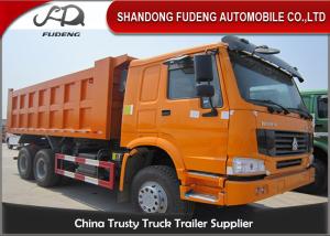 Quality Euro 2 Emission 18 Cube Meter End Dump Truck , 6 X 4 420HP Tractor Trailer Dump Truck wholesale