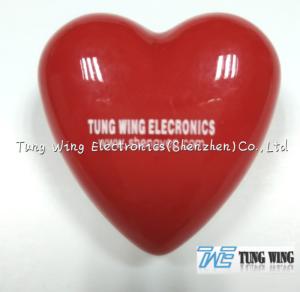 Quality Heart Shaped Flashing LED Badges For Festival Items , Party Flashing Items wholesale