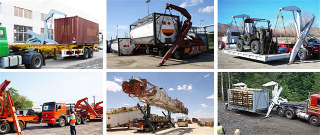 40ft Sidelifter Container Trailer , Port Self Loading Container Truck Trailer