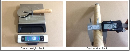 BSCI Pizza Peel Set Pre Shipment Inspection Services Within 24 Hours