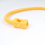 82mm Long Lasting Perment Bull Nose Ring In Yellow For Nose Piercing