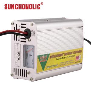 Quality Convenient Lead Acid Car Battery Charger 12v 10A Intput AC 150V Three Step wholesale