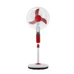 Plastic 16 Inch Rechargeable Stand Fan USB Mobile Phone Charging Fan With LED