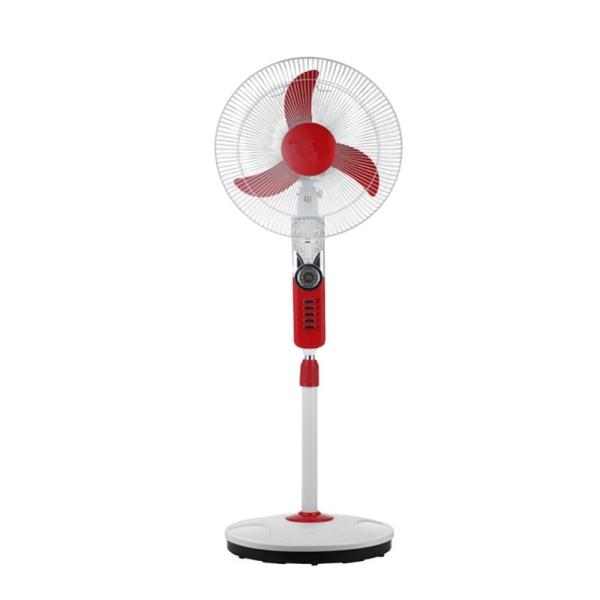 Plastic 16 Inch Rechargeable Stand Fan USB Mobile Phone Charging Fan With LED